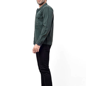 Servicio OEM, Chaqueta Vaquera para Hombre, Ropa Casual, Precio Económico, Chaqueta Vaquera con Botones Resistente al Viento para Hombre - Product Image 4
