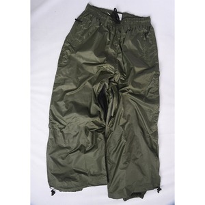 Pantalon de ski imperméable vert olive pour homme, taille à cordon de serrage, poignets élastiques, vêtements d'extérieur - Product Image 1