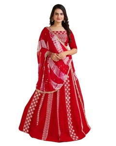 จอร์เจียเจ็ตจิ้งจอกบอลลีวูดใหม่ปักเลื่อมทำงาน lehnga choli ราคาขายส่ง - Product Image 1