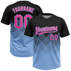 Vente en gros directe OMMIZ INDUSTRY Maillot de softball unisexe personnalisé gris orange-noir à deux boutons - Product Image 6