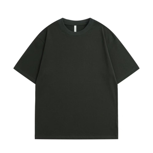 เสื้อยืดแขนสั้นผู้ชาย ผ้าฝ้าย 100% สีพื้น เรียบง่าย ระบายอากาศได้ดี ไม่เป็นขุย น้ำหนัก 300 กรัม เป็นมิตรต่อสิ่งแวดล้อม - Product Image 2
