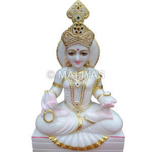 Estatua de Mármol de Annapurna Mata |   Murti de Mármol Premium Annapurna Devi para el Hogar y el Templo – MALIYAS - Product Image 1