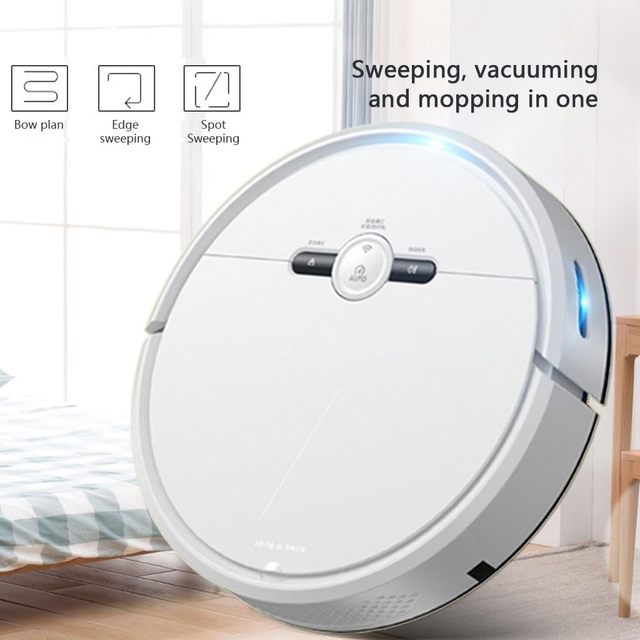 3-in-1 Smart App-controlled Home Fully Automatic Charging Lithium Battery Robot Vacuum That Vacuums Mops and Scrubs All in One