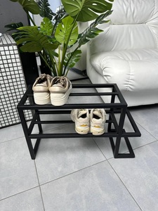Space Saving Corner Shoe <b>Rack</b> Multi Tier Vertical Organizer Round Shelves Compact Design Strong Frame Ideal Entryway Storage - Product Image 4