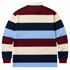 เสื้อรักบี้แขนยาวพรีเมียม ผลิตเสื้อรักบี้ทีมตามสั่ง ผู้ผลิต OEM พิมพ์ลายด้วยความร้อน ปักลาย ระบายอากาศได้ดี มีกระเป๋า - Product Image 2