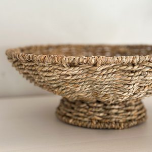 Bandeja Redonda Tejida a Mano de Pasto Marino 100% Natural de la Mejor Calidad de Vietnam, Tamaño Personalizado, Decoración para el Hogar, Marca KCV - Product Image 3