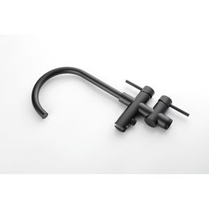 Rubinetto per vasca da bagno freestanding nero opaco ad alta portata con doccetta e miscelatore girevole, rubinetti doccia high-tech per vasche e docce - Product Image 6