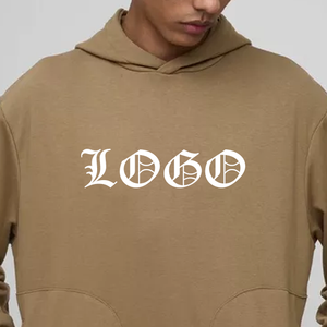 เสื้อฮู้ดดี้ผู้ชายทรงบ็อกซี่ ผ้าฝ้ายฟลีซ พิมพ์โลโก้ได้ เป็นมิตรกับสิ่งแวดล้อม เหมาะสำหรับฤดูหนาว เนื้อผ้าเฟรนช์เทอร์รี่หนานุ่ม - Product Image 3