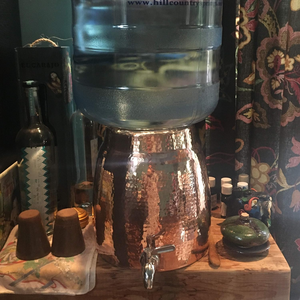 Copper Niagara <b>Water</b> Dispenser Heavy Gauge Hand Hammered <b>Water</b> Storage <b>Container</b> Large Capacity Beverage Server <b>with</b> <b>Tap</b> - Product Image 3
