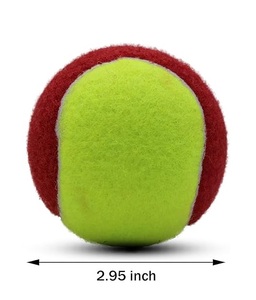 Balles de tennis de qualité supérieure, bicolores, en caoutchouc, pour l'extérieur, souples, pressurisées, à rebond élevé, vente chaude, respirantes - Product Image 2