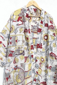 Nouvel arrivage Robe courte en coton Upcycled Old Sari Kimono pour femmes Chic en mousseline de soie demoiselles d'honneur Kimonos - Product Image 5