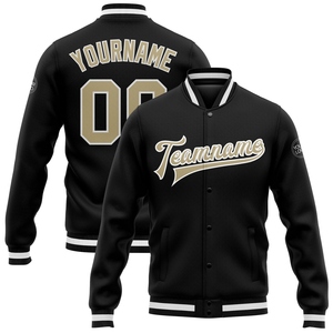 Wholesale Direct OMMIZ INDUSTRY Custom White Green Pinstripe <b>Pink</b>-Green Bomber Full-Snap Varsity Letterman <b>Jacket</b> - Product Image 2