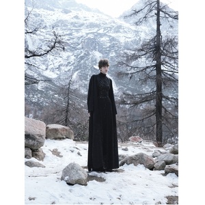 Nuevo Abrigo de Mujer de Calidad, Elegante, ODM ELYSIAN, Estilo Kimono Largo, Cuello en V Floral, con Hilos de Cristal Finos, Abrigos Casuales para Mujer en Blanco - Product Image 4