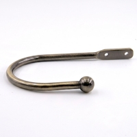 Attaches de rideaux modernes en métal, fixation facile, directement de l'usine, accessoire pour rideaux