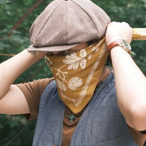 Bandana carré personnalisé en coton respirant 100% coton, 55*55cm, imprimé par sublimation, design ethnique, vente en gros - Product Image 3