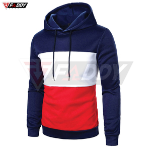 Sudaderas con capucha de alta calidad en bloques de color para hombre, con logotipo personalizado, estilo casual, fabricante mayorista para ropa urbana. - Product Image 2