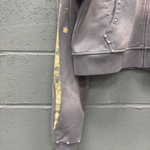 OEM Más Vendido 100% Algodón Invierno Ecológico Decoración de Cristal Retro Lavado Ácido Desgastado Bordado Personalizado Serigrafiado - Product Image 3