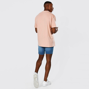 Custom Embroidery Logo <b>Men</b> Denim Shorts Large Pocket Streetwear Denim Shorts Private Label Clothing Vendor <b>Men</b> Denim Shorts - Product Image 3