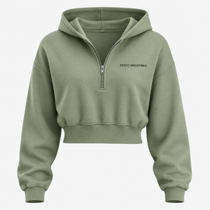 2026 Breathable Comfortable Best Design Customized Logo Printing Light Weight Women <b>Crop</b> <b>Top</b> <b>Hoodies</b> - Product Image 1