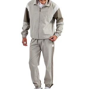 Custom Street wear 2 Piece Joggers Set Reflective Windbreaker Nylon <b>Track</b> Suit Hoodie Sweat Suit <b>Jacket</b> and Sweatpants Set - Product Image 5