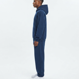 Conjuntos Deportivos Unisex Personalizados OEM, Sudadera con Capucha y Pantalones de Algodón, 2 Piezas, Logotipo Bordado, Chaqueta Cortavientos, Trajes Deportivos Holgados para Hombre - Product Image 6