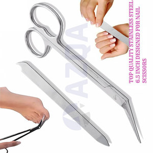 Stainless Steel Toenail Treatment Tool <b>Set</b> with Angled Tweezers <b>Nail</b> Scissors and Double Sided Files for Foot Care - Product Image 4