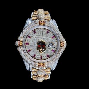 High Quality Iced Out Moissanite Diamond <b>Watch</b> for <b>Men</b> Luxury Wristwatch with Precision Movement Available At Competitive Price - Product Image 1