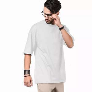 Camisetas Gráficas Cortadas Personalizadas de 280 g/m² al por Mayor, Camisetas de Hombre Lisas de Gran Gramaje - Product Image 3