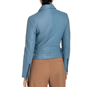 Unique Hot Selling Design <b>Women</b> Genuine Leather <b>Jacket</b> Solid <b>Women</b> <b>Jackets</b> <b>Lightweight</b> Breathable Comfortable Fashion Outerwear - Product Image 6