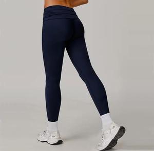 Leggings Deportivos de Cintura Alta, Tejidos, Ecológicos, 220g, Sólidos, Largos, Elásticos y Transpirables para Yoga - Product Image 2