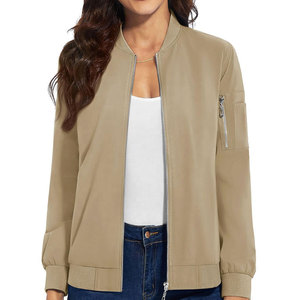 Chaqueta Bomber de Nailon Personalizada para Mujer con Bordado, Ropa Exterior Transpirable y Resistente al Viento - Product Image 3