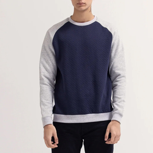 <b>Top</b> Selling Men's Winter Fleece Thermal Pullover Sweatshirt <b>Raglan</b> Sleeve Crew Neck 100% Cotton Regular Fit Solid Pattern - Product Image 1