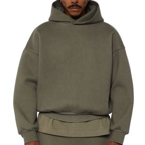 Hoodie personnalisé avec logo, 400 g/m², en molleton français, coupe ample, design de créateur, surdimensionné, uni, streetwear, pour hommes - Product Image 3