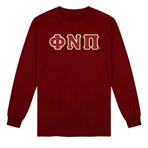 Maglietta a Maniche Lunghe con 3 Lettere Kappa Alpha Psi Old Skool Phi Nu Pi, Abbigliamento per Fraternità Greca, Design Vintage, Comfort e Stile - Product Image 4