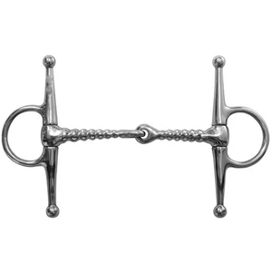 บิตม้าแบบ Full Cheek Corkscrew Mouth Snaffle สำหรับสัตวแพทย์และกีฬาขี่ม้า ทำจากสแตนเลสขัดเงา พร้อมปากม้าแบบเรียบ - Product Image 5