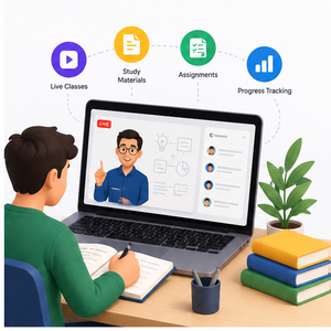 Desarrollo de Aplicaciones Móviles de Educación Electrónica Moderna con Exámenes Virtuales y Transmisión en Vivo - Product Image 3