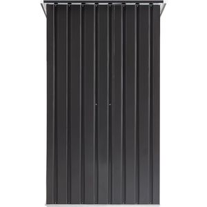 Casetta da Giardino in Metallo 3x3 FT con Porta Singola Chiudibile a Chiave, Piccolo Ripostiglio per Attrezzi - Product Image 5