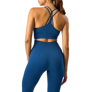 Wholesale Blue Active Wear Men's Workout Clothing Sports Yoga Set Breathable Quick Dry <b>Windproof</b> Spandex/Polyester Autumn - Product Image 2