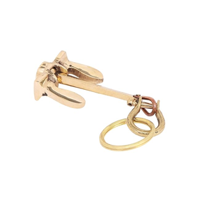 Porte-clés Ancre en Laiton Massif, Design Nautique Marin, Vintage, Accessoire Cadeau de Collection - Product Image 6