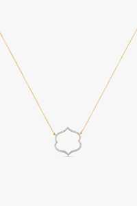 Collares con colgante de diamante, engaste pavé, para uso diario, diseño de flor pequeña, minimalista, moderno, regalo para mujer, oro macizo de 14k y 18k, venta al por mayor - Product Image 5