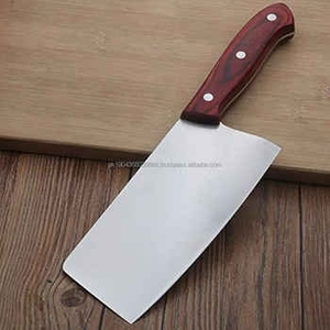 Damascus Steel <b>Kitchen</b> Cleaver <b>Knife</b> Rosewood Handle 6-7.9in Blade Ambidextrous Design Eco-Friendly High-Polish Finish Steel - Product Image 1