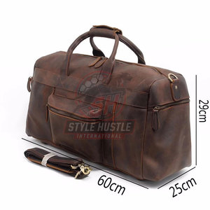 Bolsa de Viaje de Cuero de Material Duradero en Oferta, Bolsa de Viaje de Cuero Ligera Más Vendida - Product Image 2