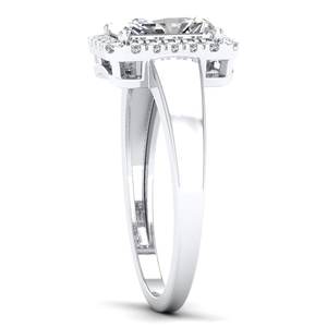 REYES New Arrival 925 Sterling Silver 14K White Gold Plated Radiant Cut 2.14Ct <b>Moissanite</b> Solitaire Ring Fine <b>Jewelry</b> For Women - Product Image 3
