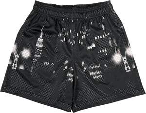 <b>Men's</b> <b>Black</b> Quick Dry Polyester <b>Shorts</b> With Pattern Drawstring Waist Casual <b>Short</b> Pants <b>Men</b> Sublimation <b>Shorts</b> - Product Image 6