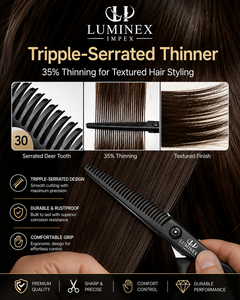 NYBL-55 5.5inch Straight <b>Left</b>-<b>handed</b> <b>Scissors</b> JAPAN 440C Sharp 58-59HRC Hardness Stainless Steel Handle Barber Shears Hair 28 - Product Image 6