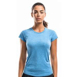 High Quality Athletic Gym T Shirts Women Workout Fitness Wear Tee Shirt Ladies Quick Dry <b>Running</b> T Shirt Women's - Product Image 4