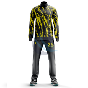 Ensemble de survêtements pour adultes, impression par sublimation, durable, léger, logo personnalisé, manches longues, respirant, fermeture éclair, deux pièces - Product Image 1