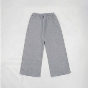 กางเกงวอร์มขาบานสำหรับผู้ชายกางเกงทางการขายาวสีเทาสีเทาออกแบบได้ตามต้องการ - Product Image 2