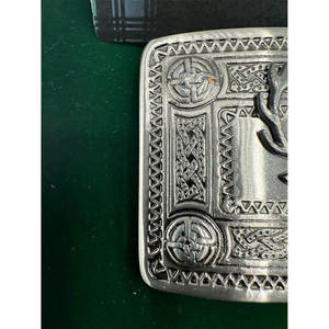 Impresionante Hebilla de Cinturón Antigua con Cabeza de Ciervo, Pieza Tradicional, Placa Rectangular, Nudos Celtas, Venta al por Mayor 2026 - Product Image 4