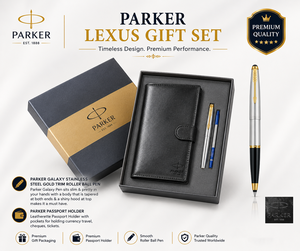 ชุดปากกาโรลเลอร์บอลสเตนเลสสตีลพรีเมียม Parker ดีไซน์ลายนูนทำมือ เหมาะสำหรับของขวัญรับปริญญา ของที่ระลึกส่งเสริมการขาย สำนักงานธุรกิจ - Product Image 4
